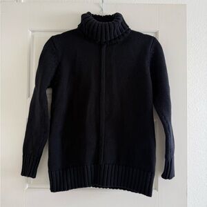 525 America Black Turtleneck Sweater Size S